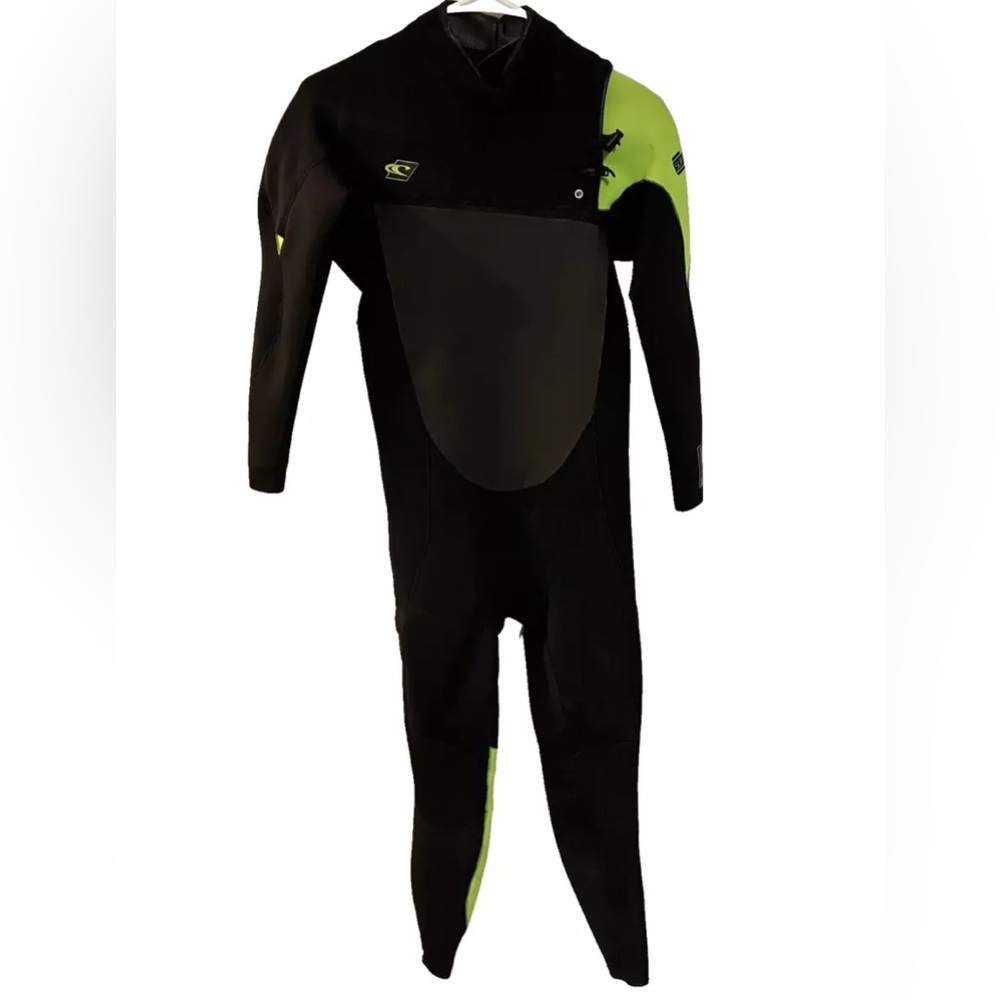O'Neill SuperFreak 3mm/2mm FUZEE Surfing Wetsuit BLACK/DAY GLO. Sz S, EU 48